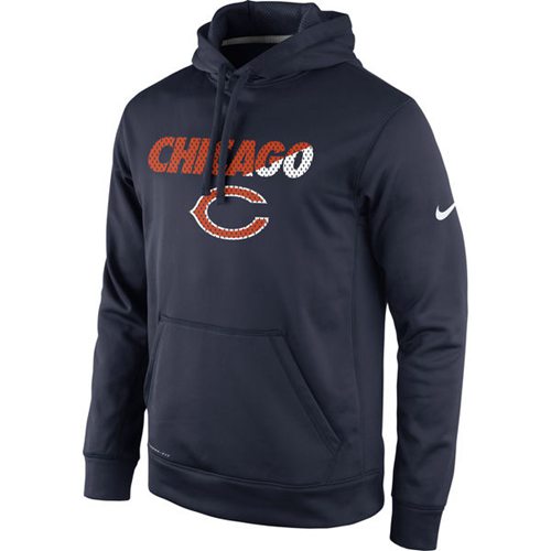 Chicago Bears Nike Kick Off Staff Performance Pullover Hoodie Navy - Click Image to Close